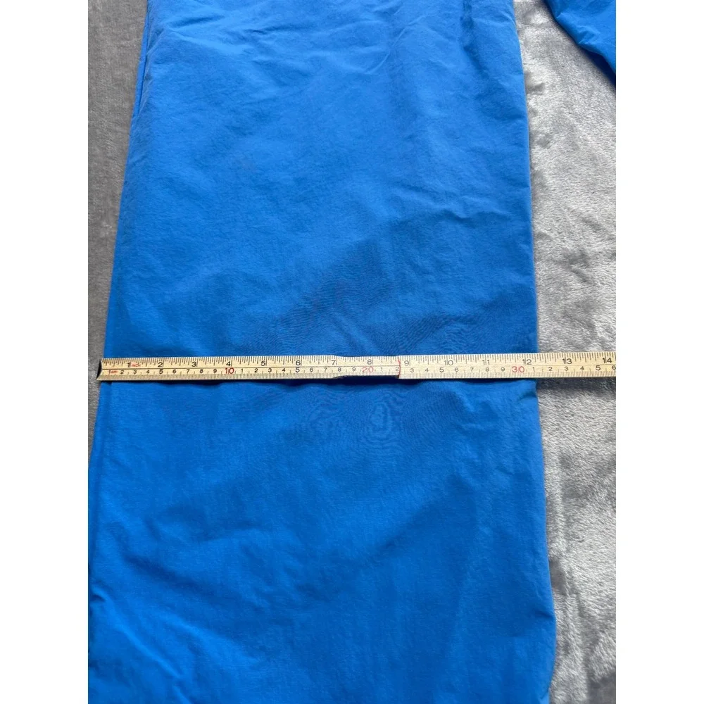 Nike Womens XL Everything Wovens Mid Rise Pants Star Blue Open Hem Baggy